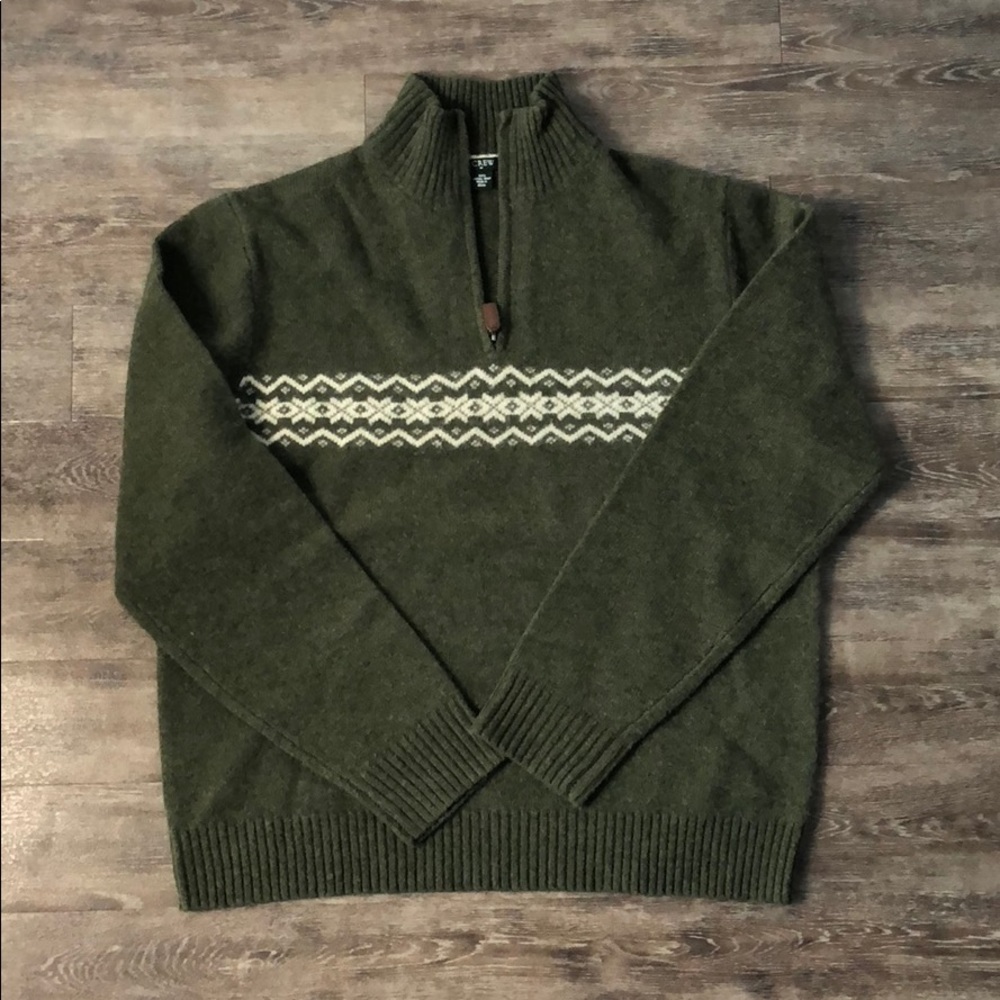 Lambs wool holiday sweater, Small